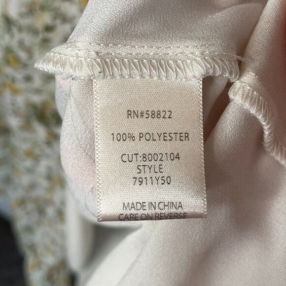 Max Studio Chiffon Ruffle Smocking Maxi Dress Women's Sz M Cottage Prairie Fairy - Picture 15 of 16